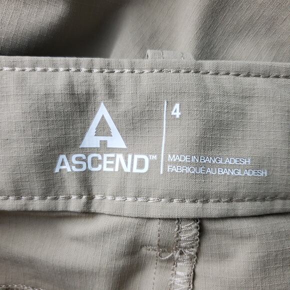 Ascend Womens Khaki Hiking Pants Size 4 - Picture 3 of 6